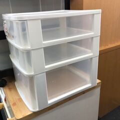 リサイクルショップどりーむ鹿大前店　No.2278　レターケース　3段収納　幅25cm　奥行32cm　高さ32cmの画像