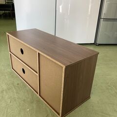 【リサイクルショップ ピカソ 小松原】🌳📺木目調があたたかい！シンプル収納ラック‼️テレビ台/AVラック📚🌟★5846★の画像
