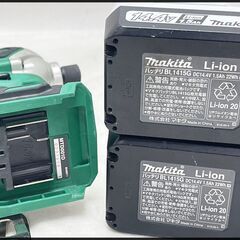 中古 マキタ 14.4V 1.5Ah MTD001DSX インパクトドライバ MTD001D BL1415G x2個の画像