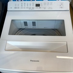 🧺高年式🧺2024年製 Panasonic 8kg洗濯機 NA-FA8K3 ホワイト 自動投入 チャイルドロック 多機能 No.6649 NH の画像