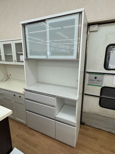 ⭐️食器棚⭐️ 収納多数　大阪市近郊配送無料 ☆リユースのサカイ春日部店☆KJ10959 ニトリ 食器棚 ホワイト H201