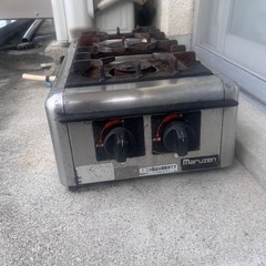 業務用2口コンロ(マルゼン)都市ガスの画像