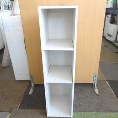 複数在庫あり‼ 3段 すきま収納  幅22.5×奥行30×高さ88cm  白 ホワイト カラーボックス 収納棚 札幌市 北20条店の画像