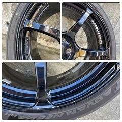 ヨコハマ アドバンレーシング RG3 プリウス 86 BRZ レクサス ct200 カローラスポーツ レガシィ インプレッサ PCD100 5穴 スペア ドリフトの画像