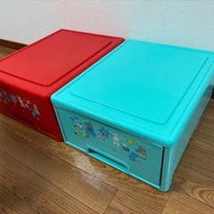 昭和レトロ衣装ケース二つセットの画像