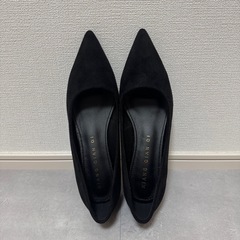 【試着のみ】ローヒール パンプス　スウェードの画像