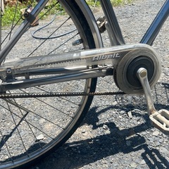 ブリジストン 自転車 ママチャリ アップハンドル 中古 鍵なしの画像