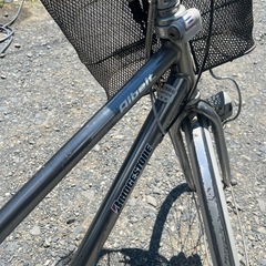 ブリジストン 自転車 ママチャリ アップハンドル 中古 鍵なしの画像