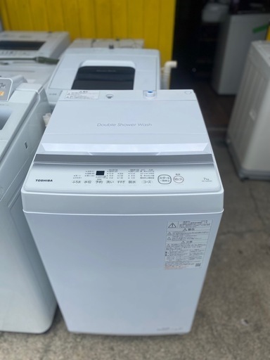 福岡市内-久留米-小郡配送無料　保証あり　2024年
　 東芝 TOSHIBA 全自動洗濯機 洗濯7kg ピュアホワイト AW-7GM2（W）