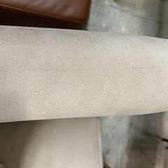 ★来店限定★　関家具　RELAX FORM　カウチソファ　L字型　ライトブラウン　クッション付き　分割タイプの画像