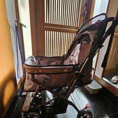 ペットカート 犬用　4輪 小型犬 中型犬カート　グレーの画像