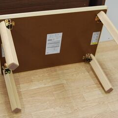 カインズ センターテーブル 幅75×奥行50×高さ37cm ナチュラル 折りたたみテーブル 折り畳み 折畳み 札幌市 清田区 平岡の画像