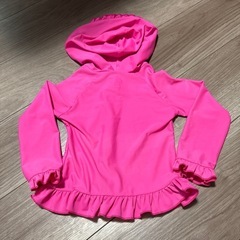 フリルラッシュガード　95cm ピンクの画像