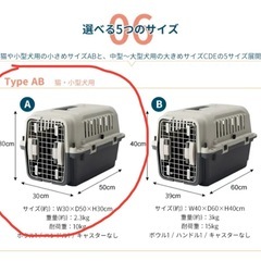 【未使用】ペットキャリー ケース ゲージ 飛行機 車 中型犬 いぬ 防災 避難の画像