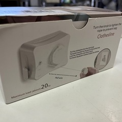 未使用品 2025年6月購入 室内物干し ワイヤー 伸縮式物干しロープ 壁付けタイプ 5.1m 耐荷重20Kg 伸縮 ③の画像