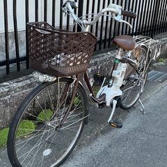 ＜整備済・美品車＞パナソニック・リチウム・ビビDX・26インチ電動アシスト自転車・ブラウン の画像