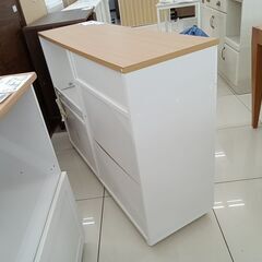 ★リユースのサカイ日立店★HJ7190  レンジ台 ホワイト H89×D40×W119.5 クリーニング済み の画像