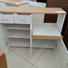 ★リユースのサカイ日立店★HJ7190  レンジ台 ホワイト H89×D40×W119.5 クリーニング済み の画像