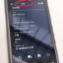 SONY ウォークマン NW-A55 16GB/グレイッシュブラックの画像
