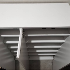  【急募】美品★シューズボックス　ミラー付きの画像
