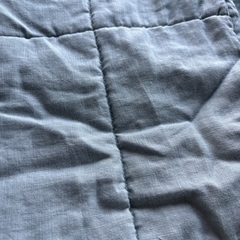 IKEA DYTAG ベッドカバー　250cm x 160cm とフラクタLの画像