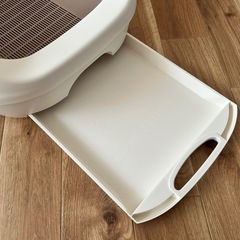 デオトイレ 猫用 本体セット ナチュラルアイボリー【中古】(デオシート20枚セット)の画像