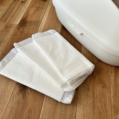 デオトイレ 猫用 本体セット ナチュラルアイボリー【中古】(デオシート20枚セット)の画像