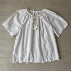 GAP レディース カットソー チュニック 白 XS ゆったりめ 半袖 Lも可能の画像