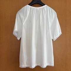 GAP レディース カットソー チュニック 白 XS ゆったりめ 半袖 Lも可能の画像