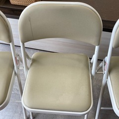 【差し上げます】折りたたみ椅子3脚の画像