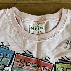 Tシャツ　電車柄　120㎝の画像