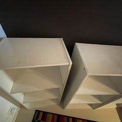 白のカラーボックス3つの画像