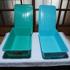 プラスチック衣装ケース5個まとめて(衣類の整理・保管やおもちゃの箱等に)日本製の画像