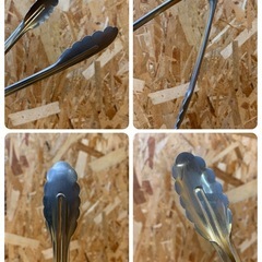 a(7390) EBM ステンレス トング 16本 18cm ミニ 調理器具 調理用 厨房用 業務用 飲食店 店舗用 万能トング まとめての画像