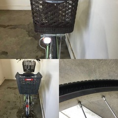 □岐阜発　△Panasonic Lithium vivi DX/電動アシスト自転車/24インチ/走行確認/バッテリー6.6Ah/サドル破れあり/現状品　R6.8/21□の画像