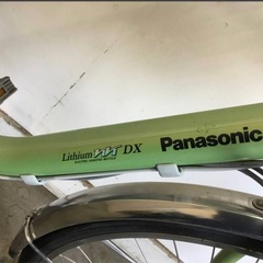 □岐阜発　△Panasonic Lithium vivi DX/電動アシスト自転車/24インチ/走行確認/バッテリー6.6Ah/サドル破れあり/現状品　R6.8/21□の画像