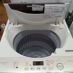 ★リユースのサカイ水戸店★ SHARP 洗濯機 6ｋｇ 19年製 動作確認／クリーニング済み MT4970の画像