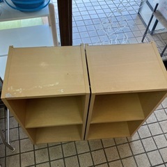 2段　カラーボックス　棚可動式　200円〜の画像
