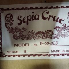 ミニギター セピアクルー Sepia Crue W-50-BLS ソフトケース付き　/MJ-1227 1FOの画像