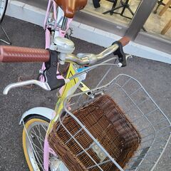 J1133【リユースのサカイ柏店】 キッズ自転車　a.n.design works　エーエヌデザインワークス　ピンク　20インチ　オートライト　クリーニング、簡易メンテナンス済み　★店頭にて試乗可★  中古自転車 　流山市 中古自転車 松戸市 中古自転車 我孫子市 中古自転車 船橋市 中古自転車 守谷市 中古自転車 取手市 中古自転車　の画像