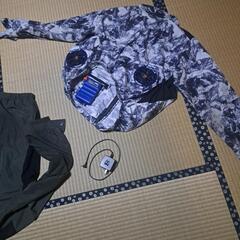 空調服バートルのバッテリーとファンのセット2枚の画像