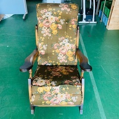 希少　東洋ファニチャー
 ヴィンテージ 花柄 ロッキングチェア アームチェア　ヴィンテージ柄　昭和レトロの画像