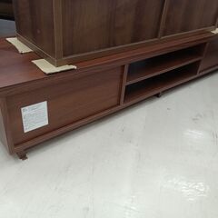 リユースのサカイ栃木店★ジモティ割あり★ IRIS OHYAMA TV台 ブラウン W150×D38.8×H28.2 クリーニング済み TC9891の画像