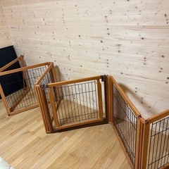 リッチェル　ペット用サークル　木製3way６面70H ペットゲージ　ペットサークル　ペットケー
ジ 　の画像