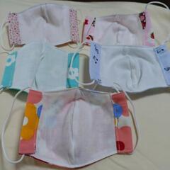 ハンドメイド　子供用マスク5枚セットの画像
