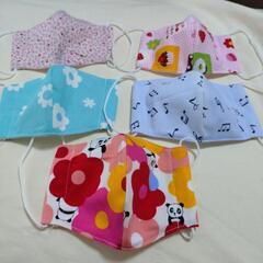 ハンドメイド　子供用マスク5枚セットの画像
