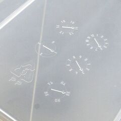 ① メーカー不明 衣装ケース 幅55×奥行44.5×高さ24cm 衣類収納ケース プラケース 半透明 札幌市 清田区 平岡の画像