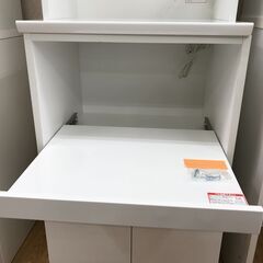 ★リユースのサカイ春日部店★KJ10964 ニトリ 食器棚 ホワイト H201×W59×D51 クリーニング済みの画像