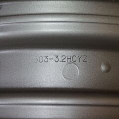 スチールホイール　１３インチ　４穴　J13x5.0J  DOT ４本の画像
