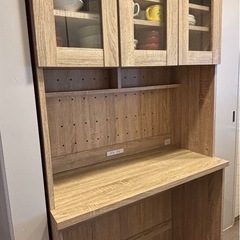 食器棚90センチ(転倒防止突っ張り棒付き)の画像